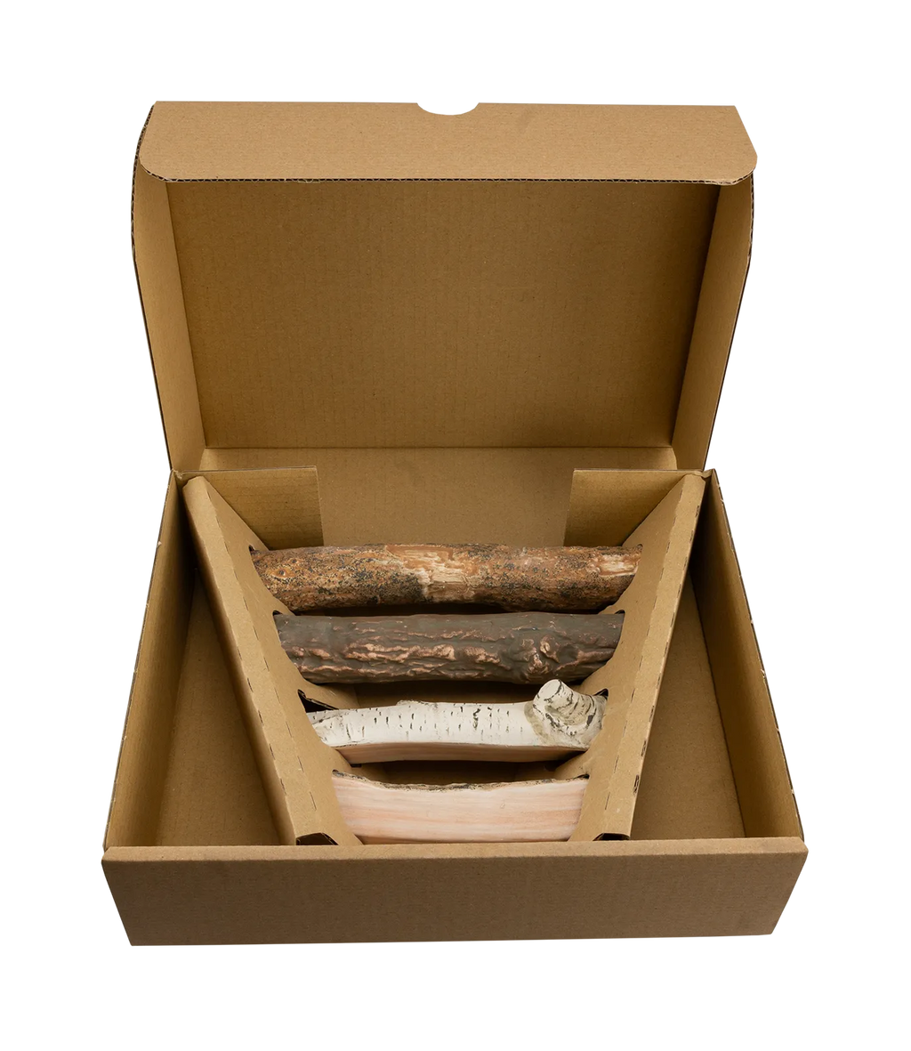 Ceramic Mix Logs – Premium Decorative Set – zdjęcie 4