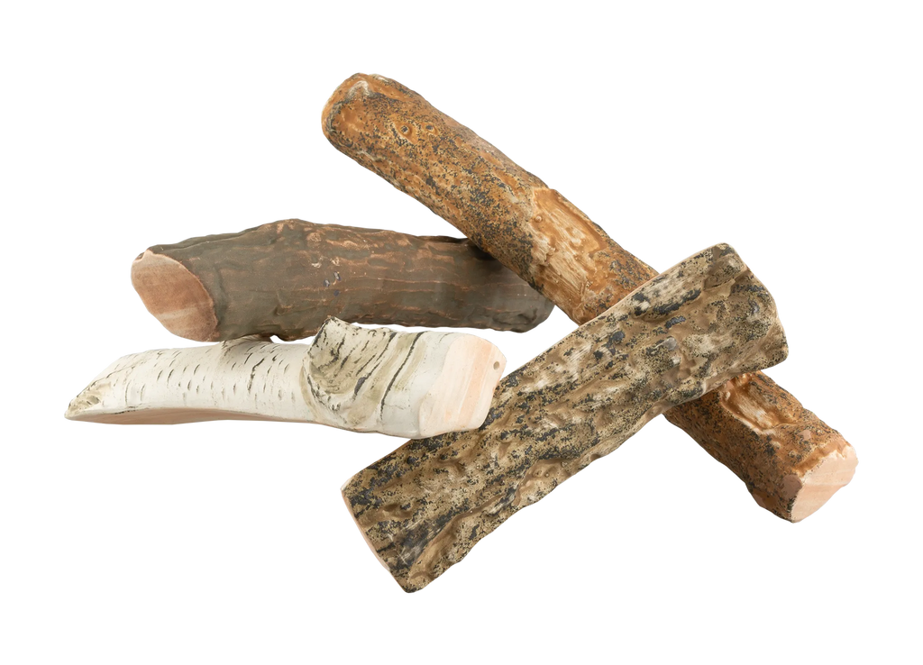 Ceramic Mix Logs – Premium Decorative Set – zdjęcie 2