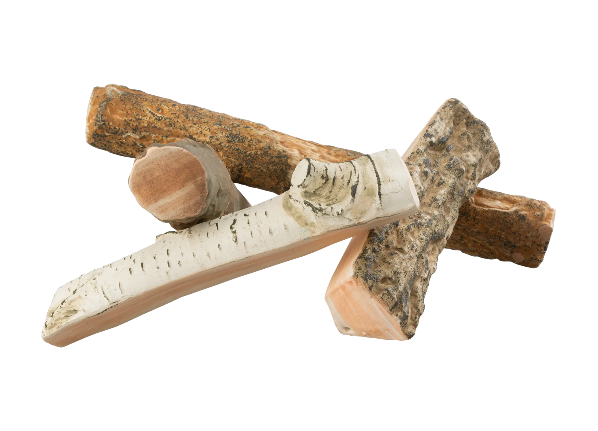 Ceramic Mix Logs – Premium Decorative Set – zdjęcie 3