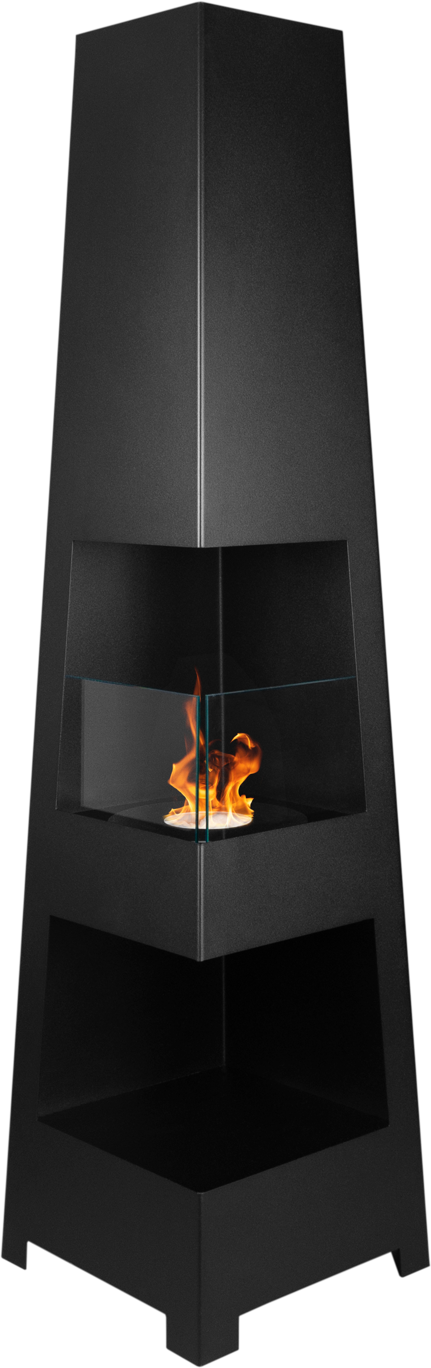 Pyramid Bioethanol Fireplace – Matte Black – zdjęcie 4