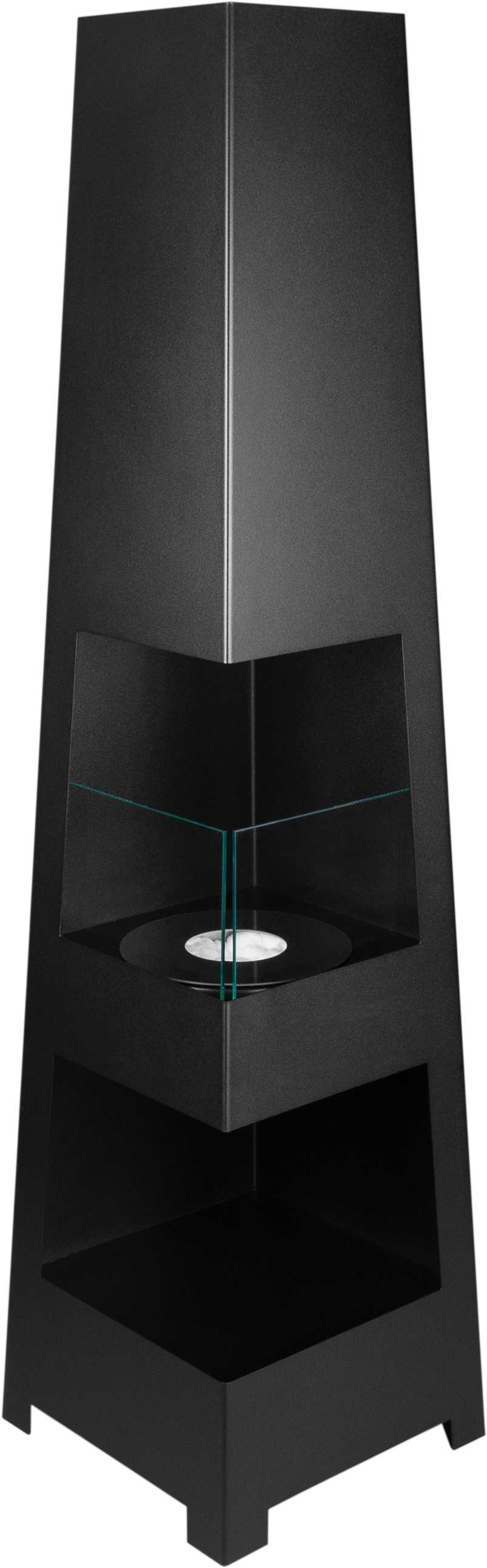 Pyramid Bioethanol Fireplace – Matte Black – zdjęcie 6