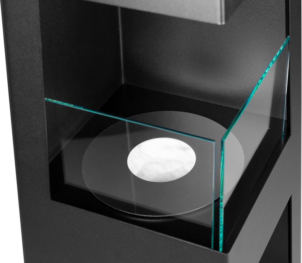 Pyramid Bioethanol Fireplace – Matte Black – zdjęcie 7