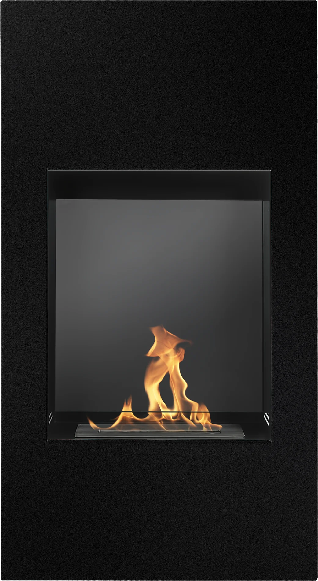 Biofireplace portal Modern black structural matte