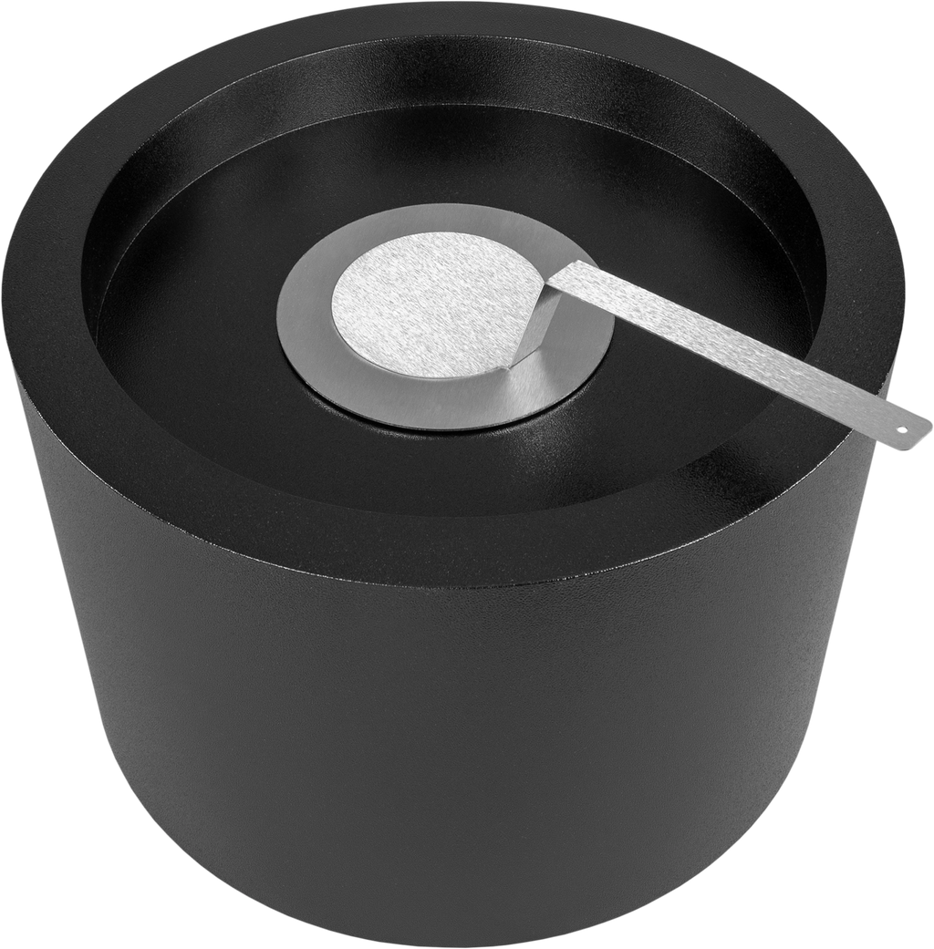 Biofireplace freestanding Moon black matte