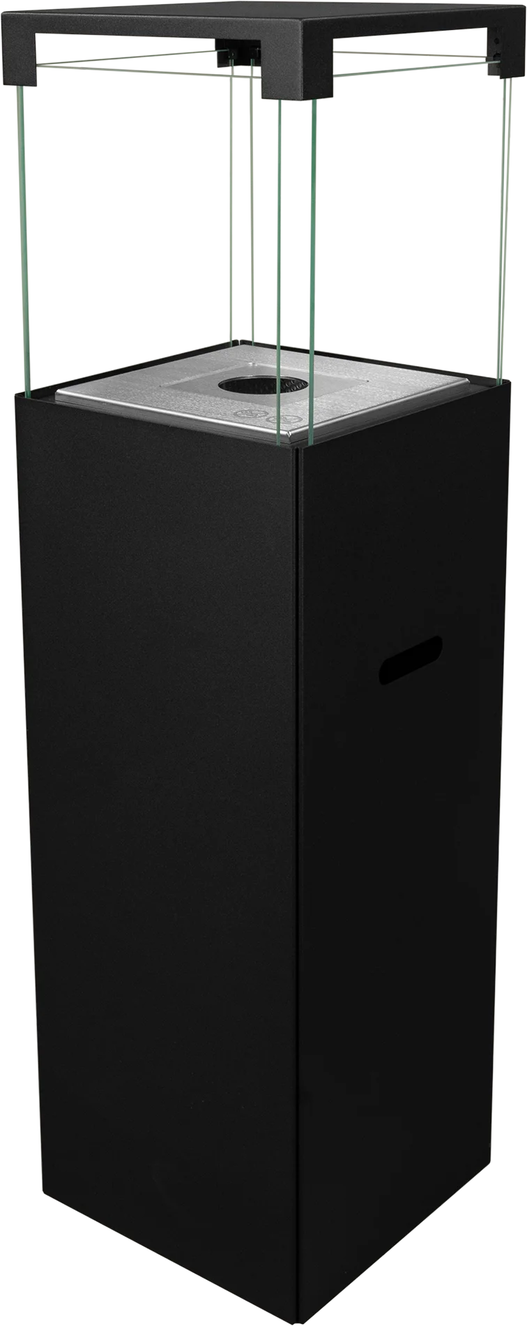 Freestanding Bio Fireplace PATIO Black Matte