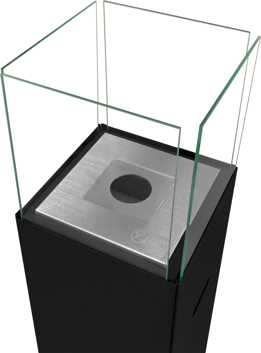 Freestanding Bio Fireplace PATIO Black Matte