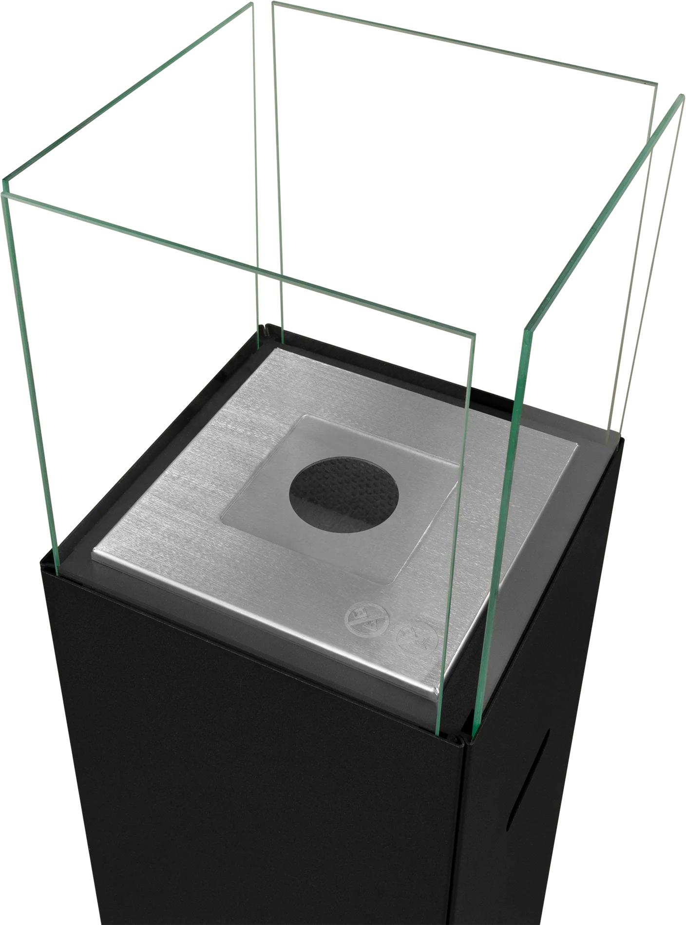 Freestanding Bio Fireplace PATIO Black Matte