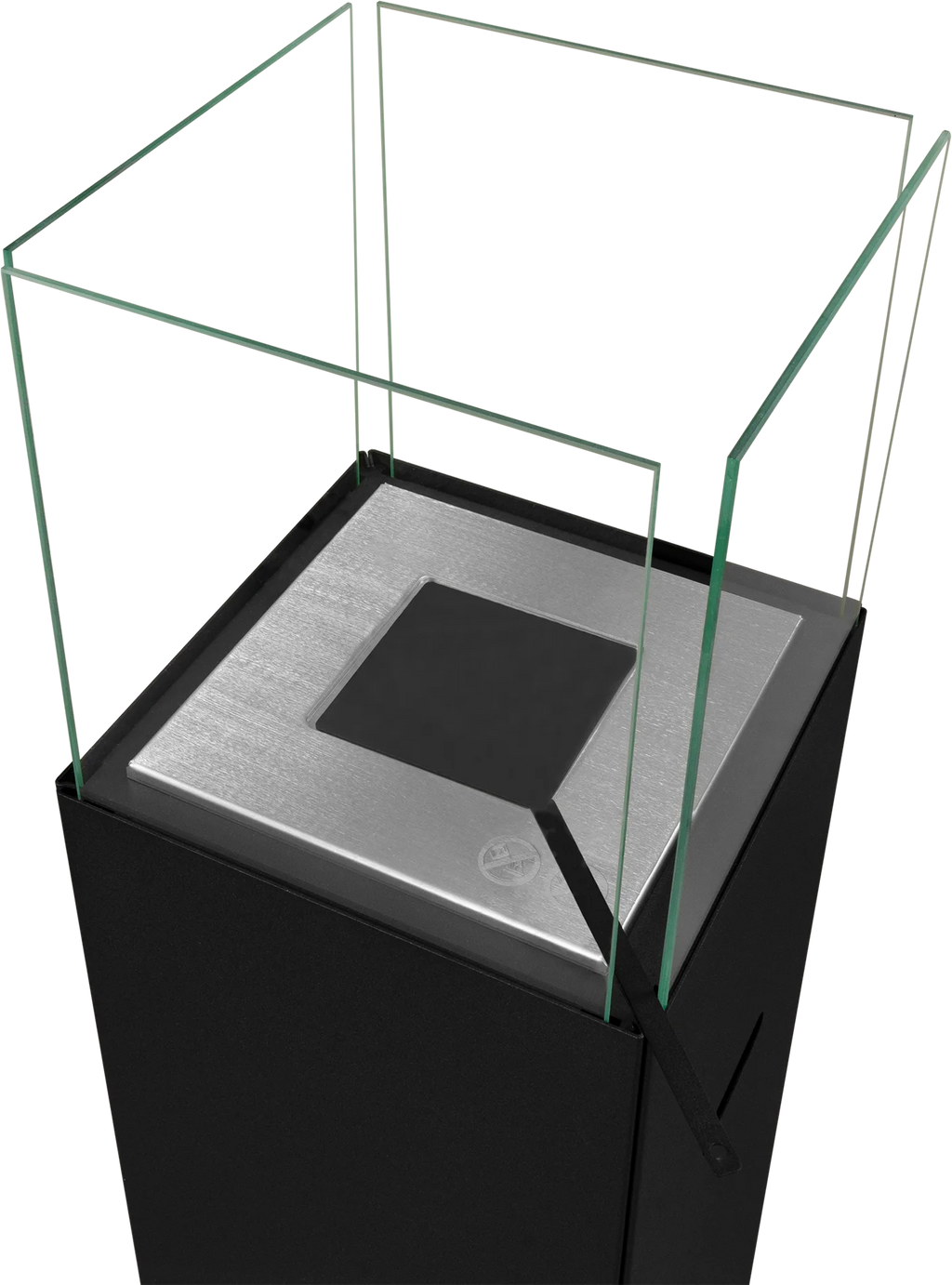 Freestanding Bio Fireplace PATIO Black Matte