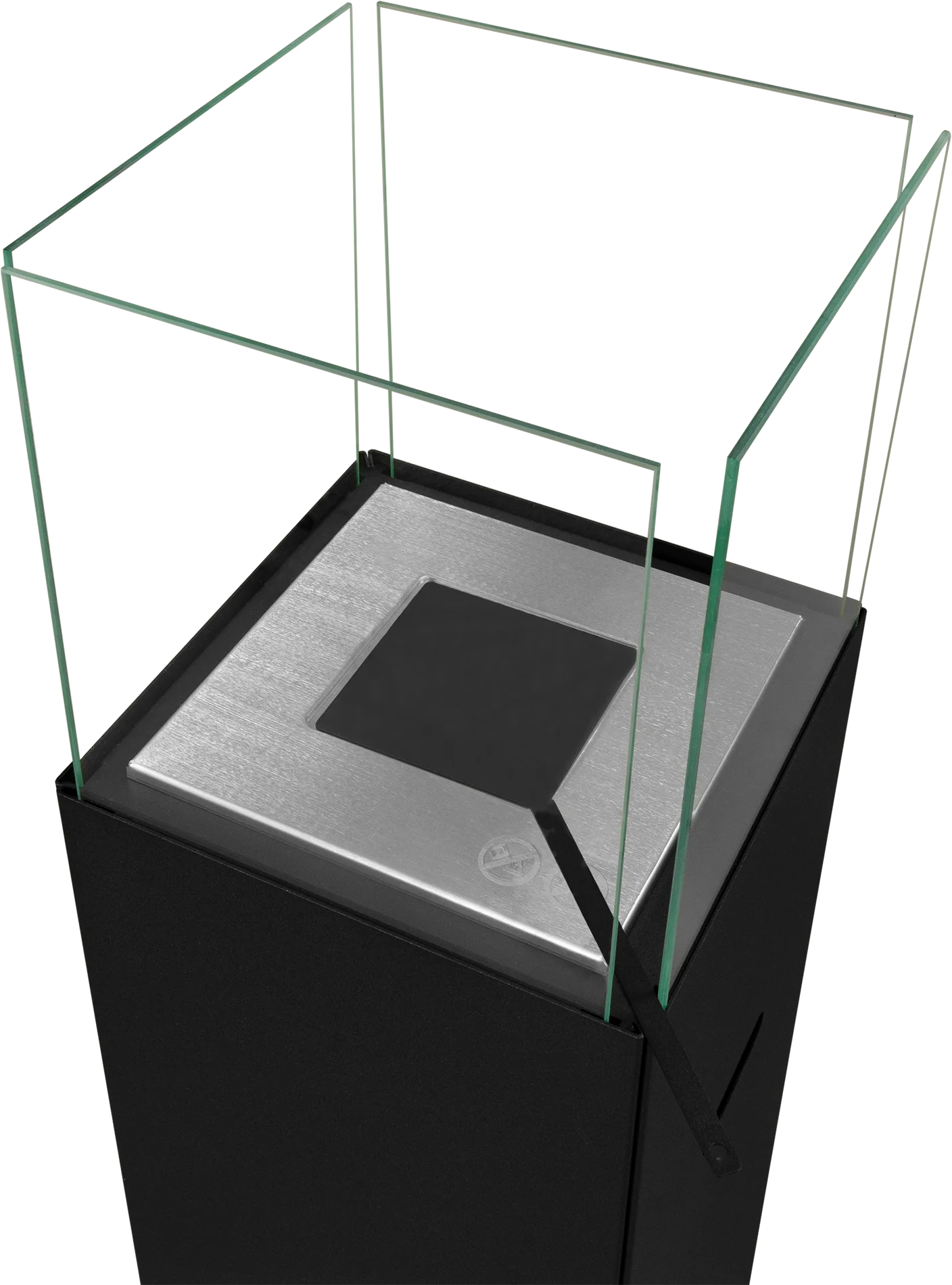Freestanding Bio Fireplace PATIO Black Matte