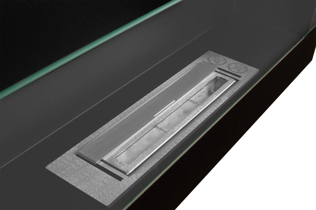 Hanging Bio Fireplace with Glass 650x400 Bronze Structural Matte