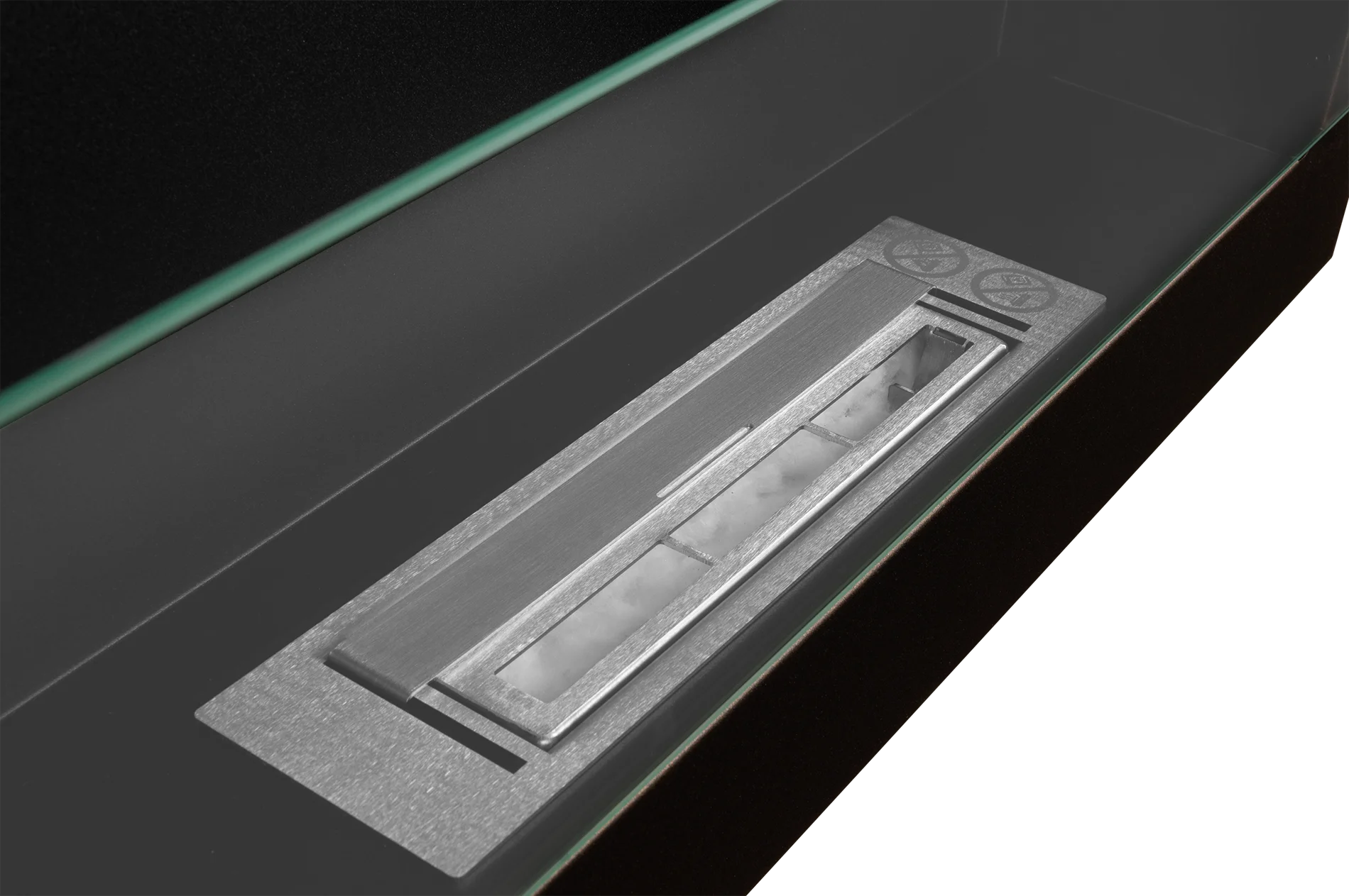 Hanging Bio Fireplace with Glass 650x400 Bronze Structural Matte