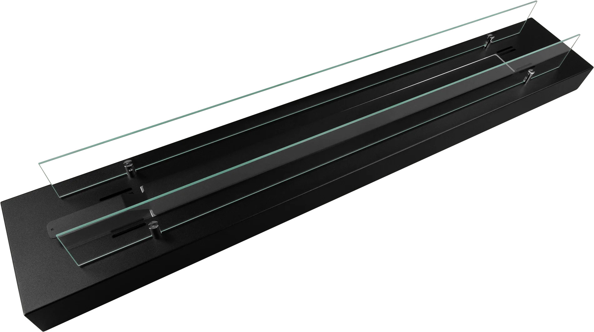 Biofireplace freestanding with glass 1200 black matte