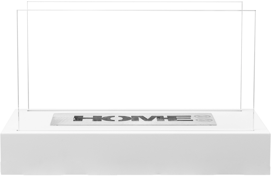 Freestanding Bio Fireplace Home White Structural Matte