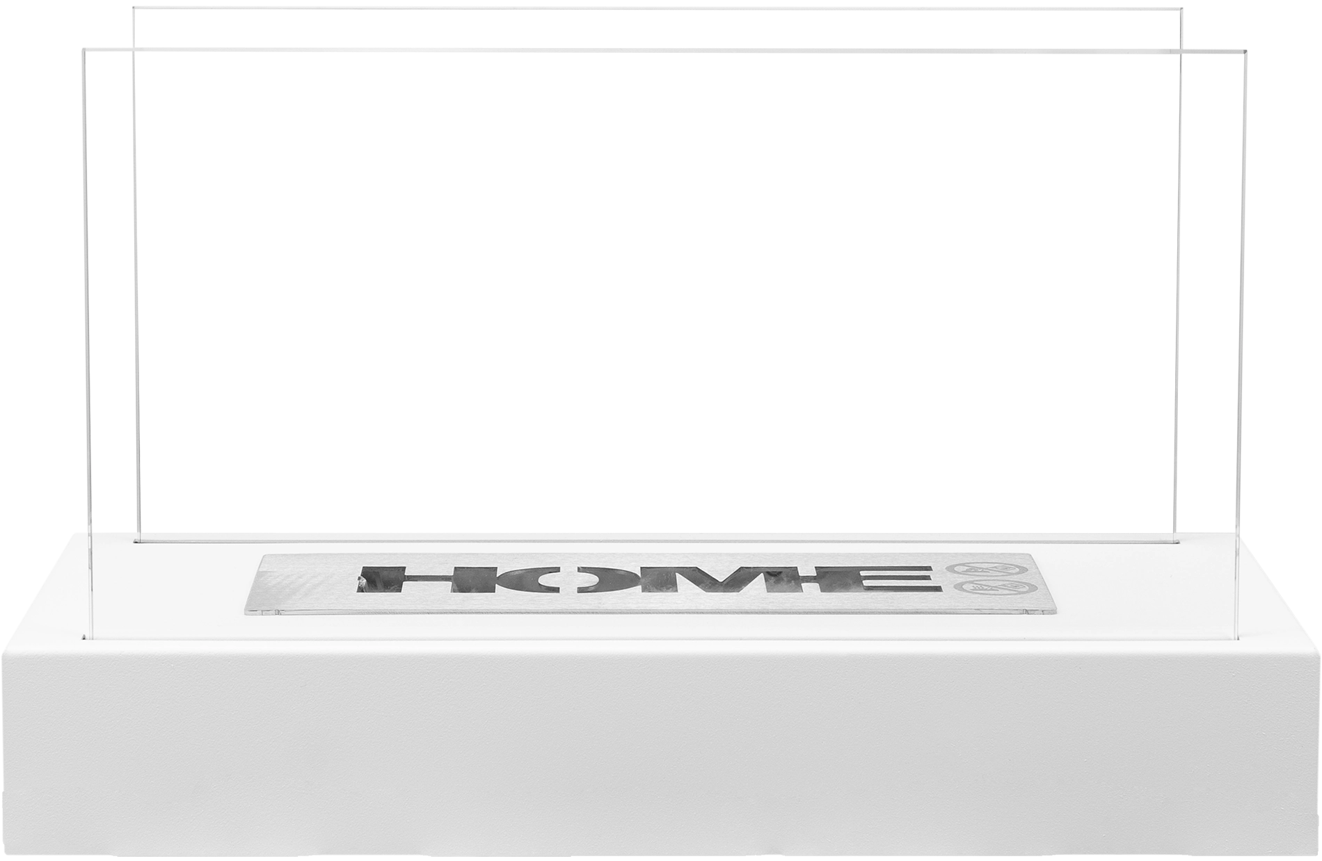 Freestanding Bio Fireplace Home White Structural Matte