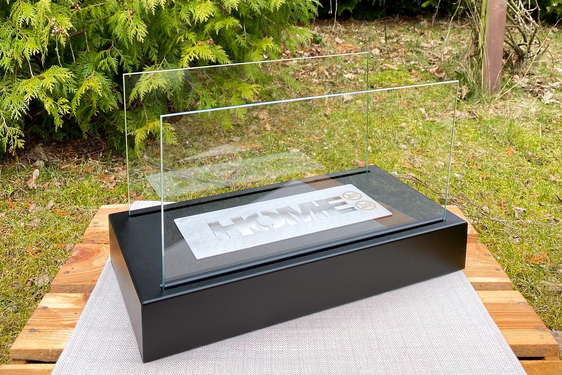 Freestanding Bio Fireplace Home Black Matte