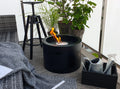 Biofireplace freestanding Moon black matte