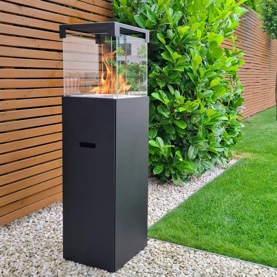 Freestanding Bio Fireplace PATIO Black Matte