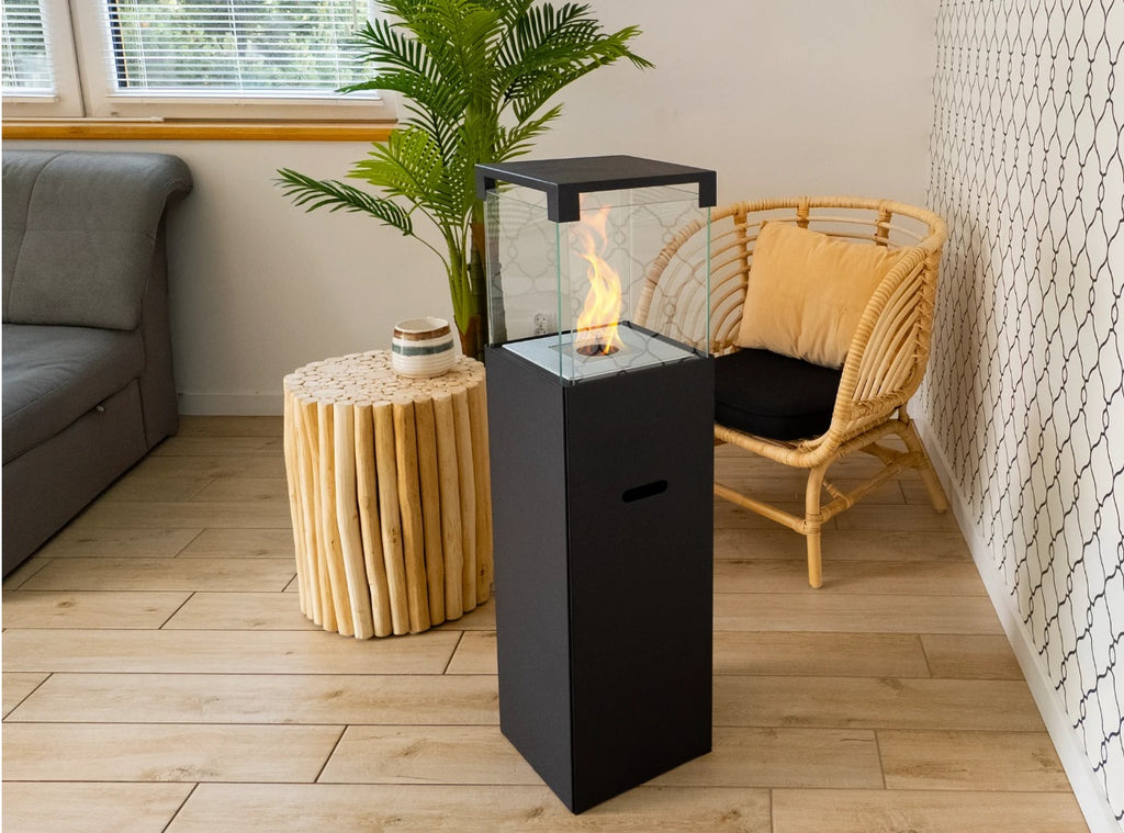 Freestanding Bio Fireplace PATIO Black Matte