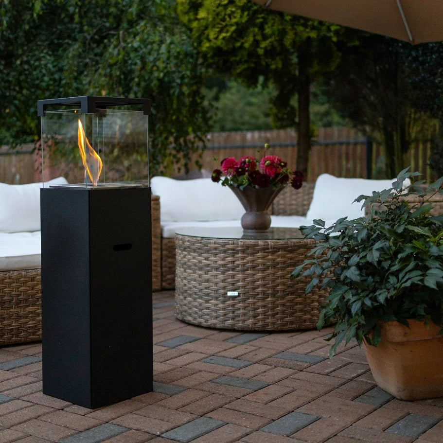 Freestanding Bio Fireplace PATIO Black Matte