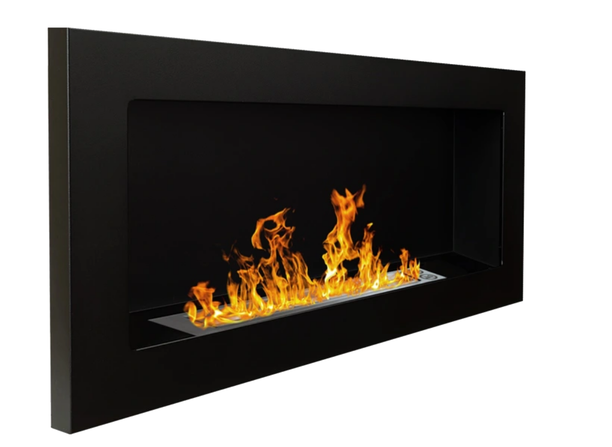 Biofireplace hanging 900x400 black structural matte