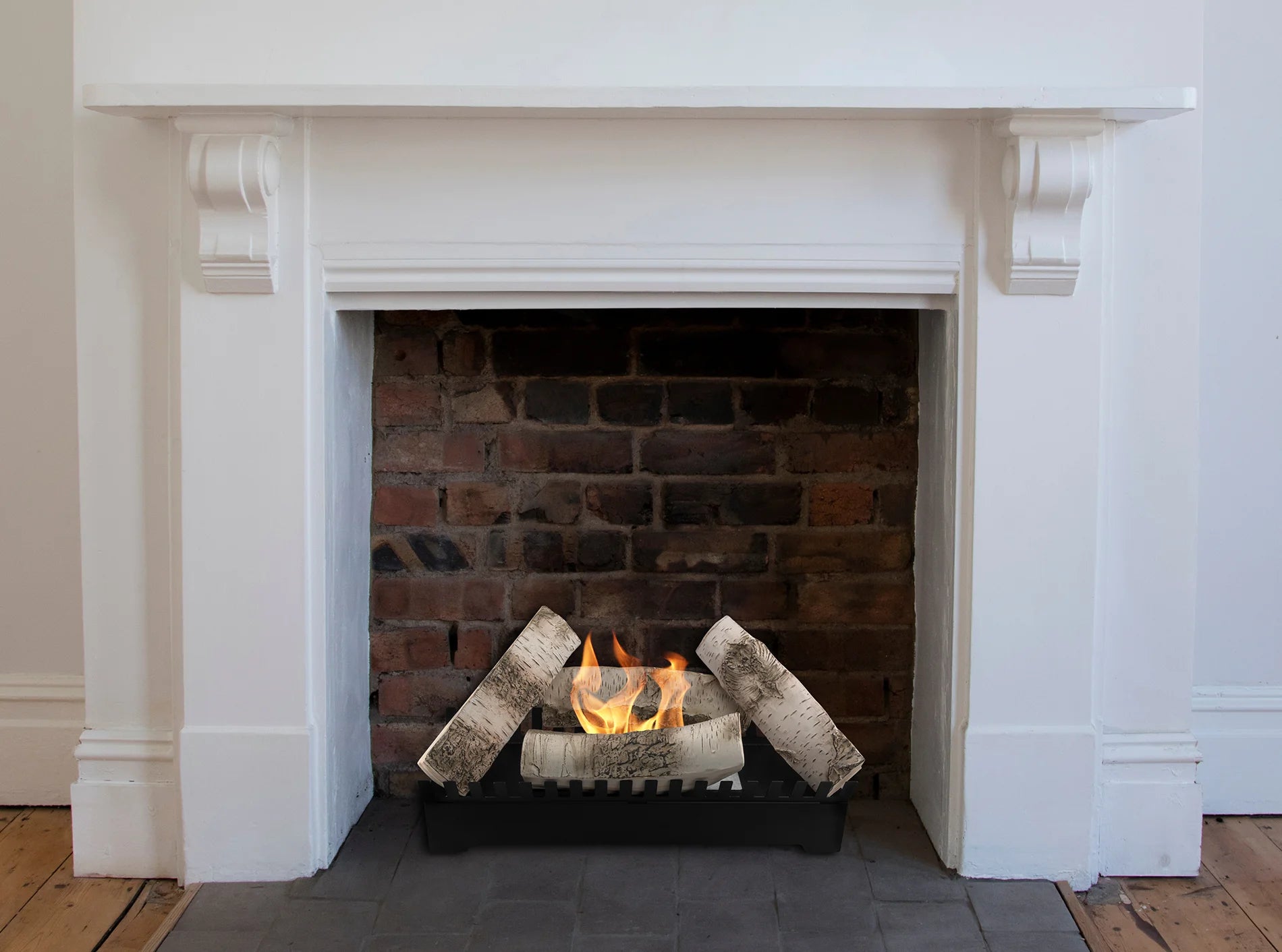 Wood-burning bio fireplaces insert Feniks black matte